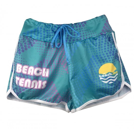 SHORTS BEACH.ME DOTS W - VERDE/ROXA